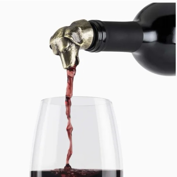 Foster & Rye Dog Wine Stopper NEW Bottle Topper Bar Liquor Man-Cave Stainless! - Picture 1 of 6